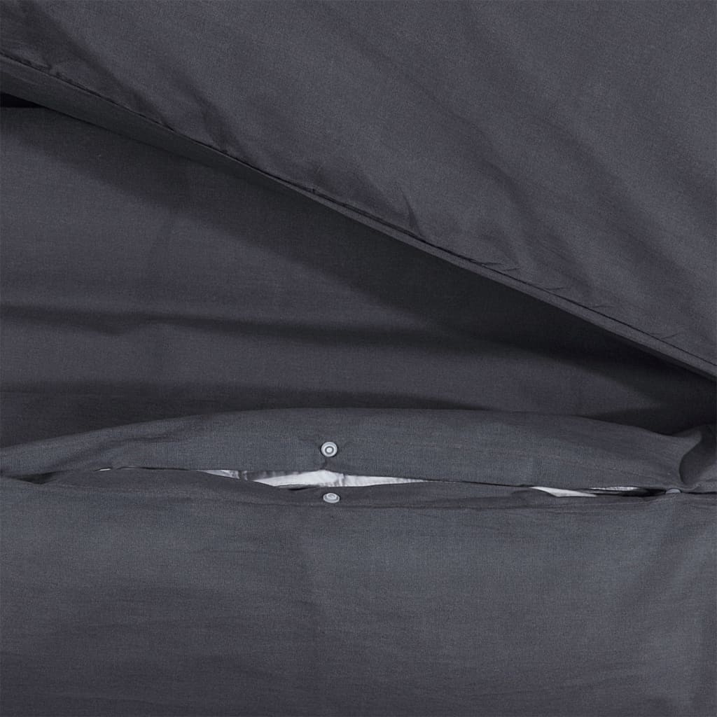 Bettwäsche-Set Schwarz 200X200 Cm Baumwolle Schwarz Und Weiß