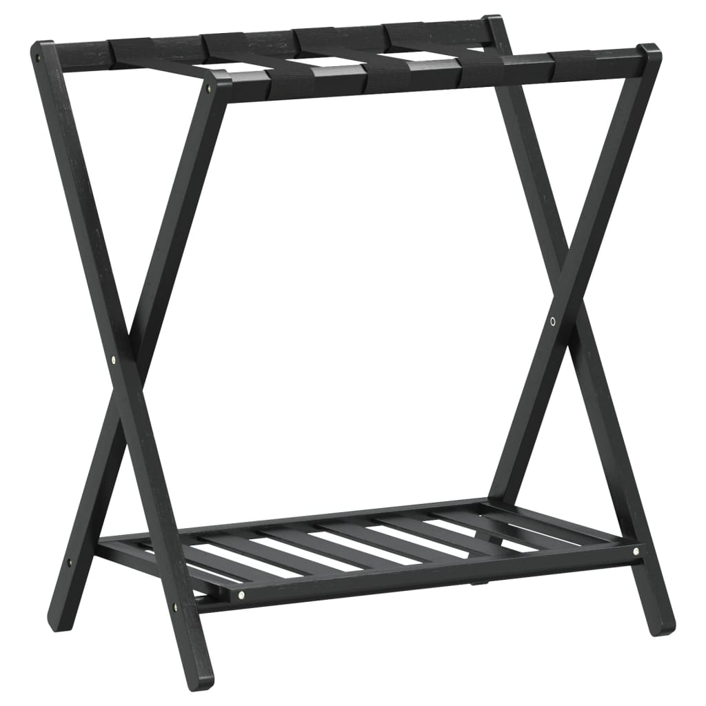 Gepäckablage Schwarz 68X38X58 Cm Bambus