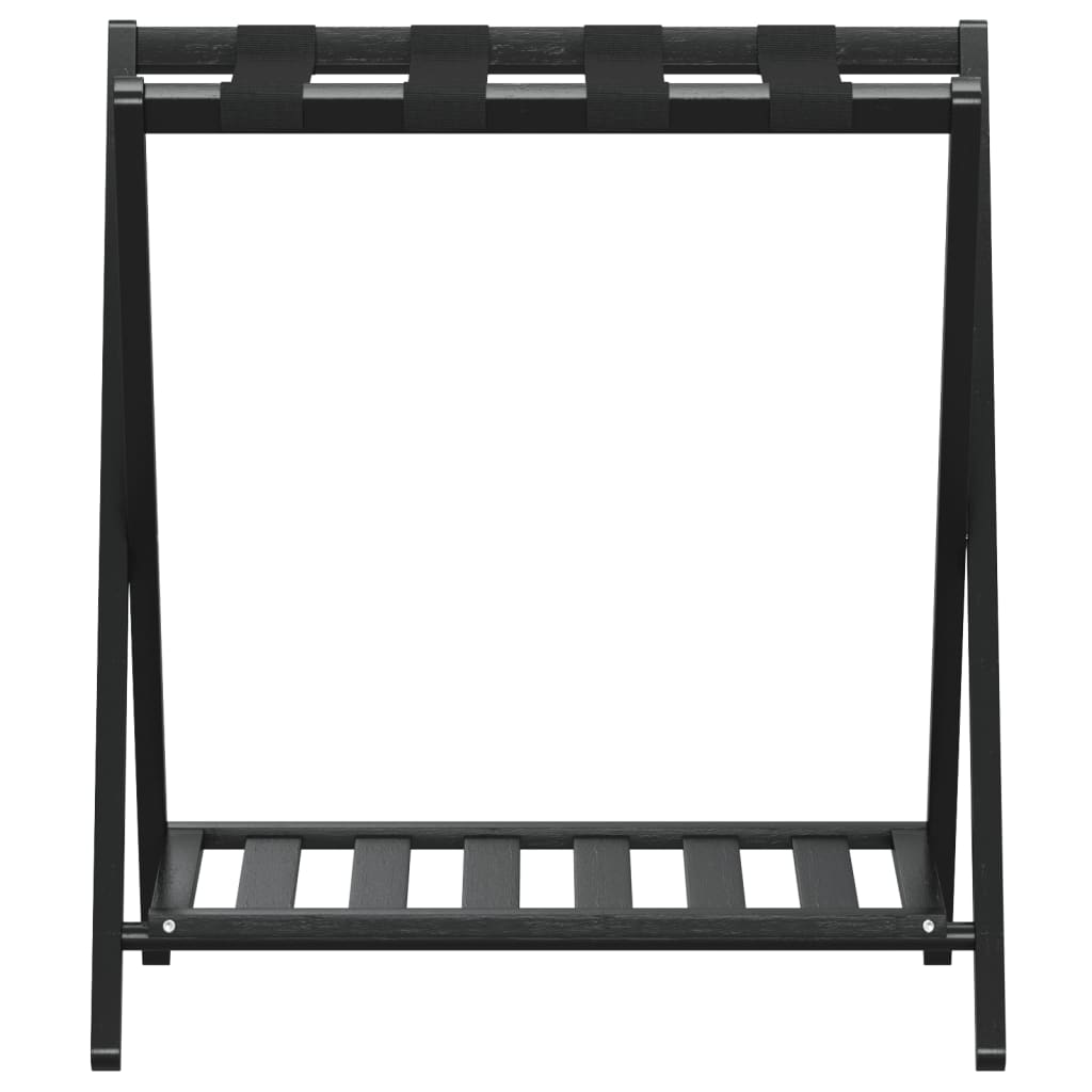 Gepäckablage Schwarz 68X38X58 Cm Bambus