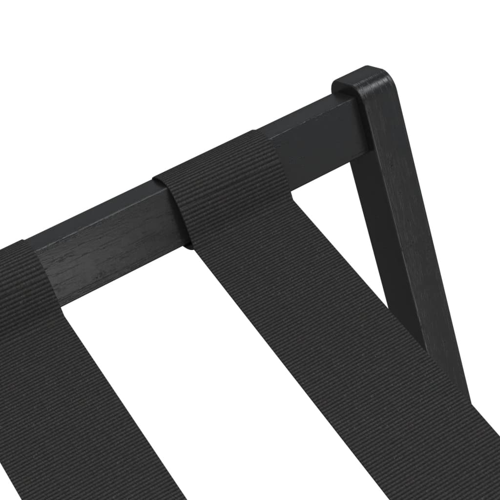 Gepäckablage Schwarz 68X38X58 Cm Bambus