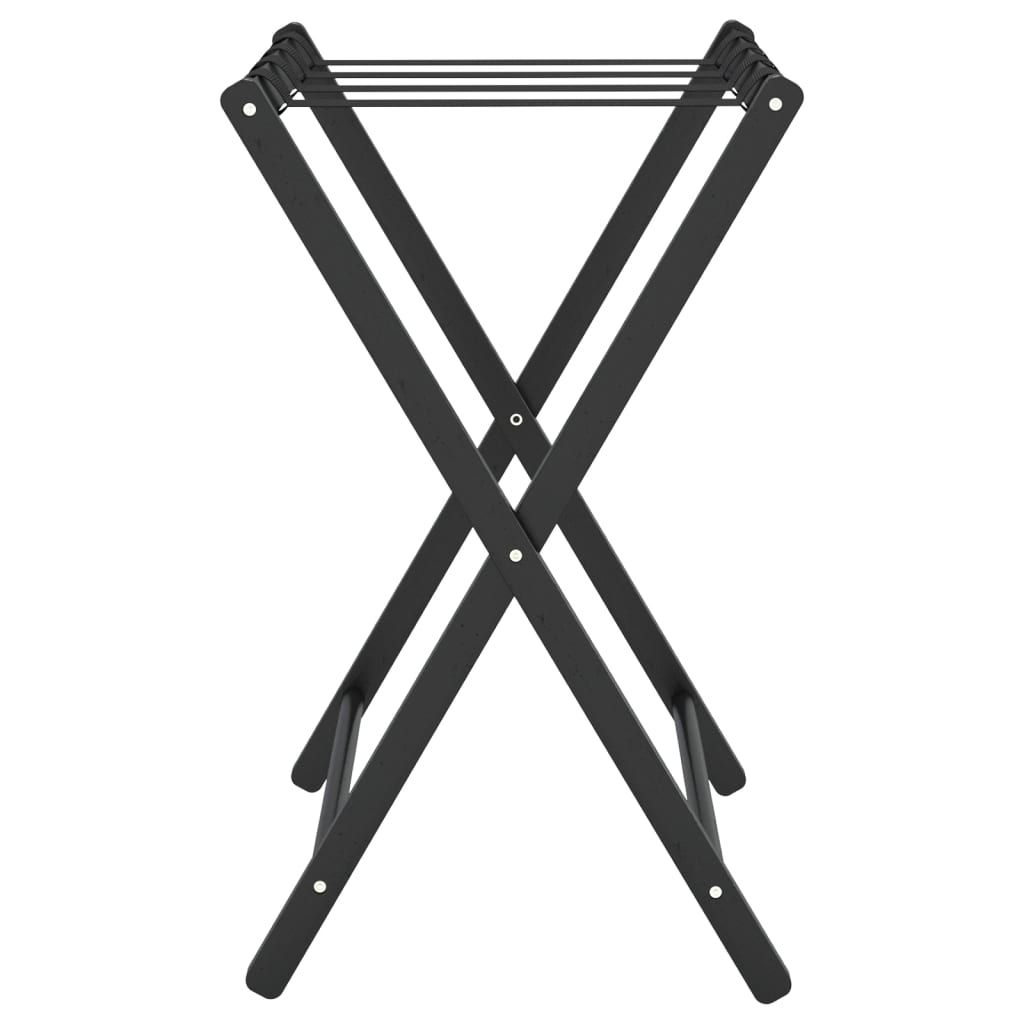Gepäckablage Schwarz 68,5X38X58 Cm Bambus