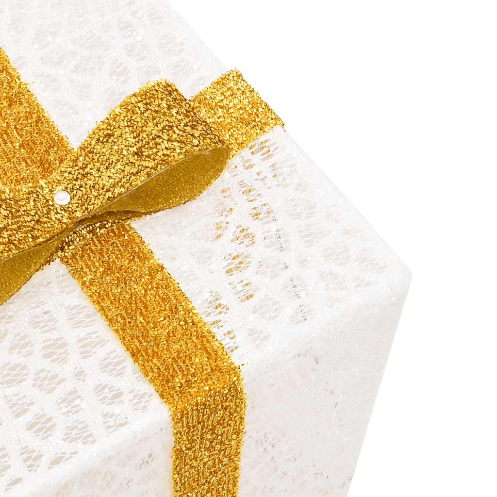 Beleuchtete Geschenkboxen 3 Stk. 64 Leds Warm