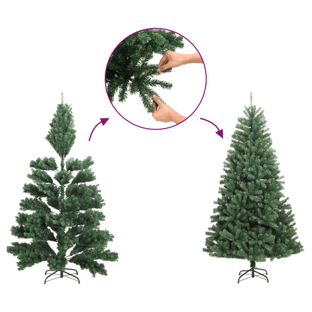 Künstlicher Weihnachtsbaum Klappbar Beschneit