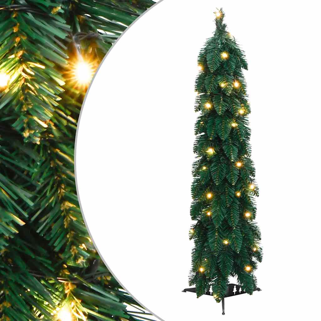 Künstlicher Weihnachtsbaum Mit Beleuchtung 130 Leds Grün