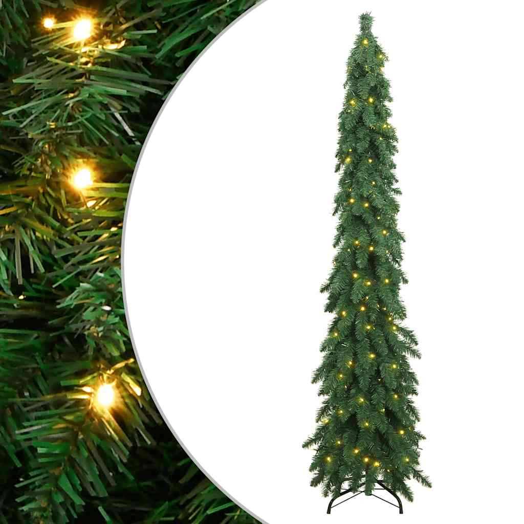 Künstlicher Weihnachtsbaum Mit Beleuchtung 130 Leds Grün