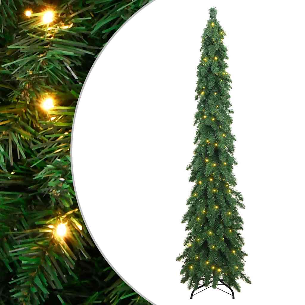 Künstlicher Weihnachtsbaum Mit Beleuchtung 130 Leds Grün