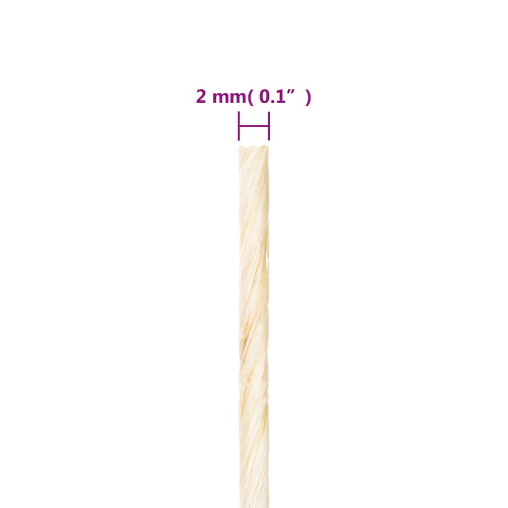 Seil 100% Sisal 2 Mm 300 M