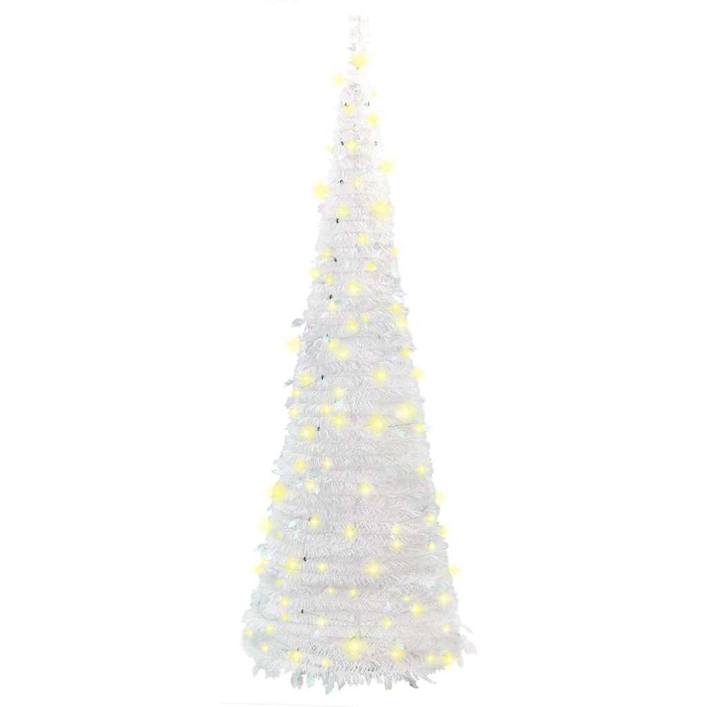 Pop-Up-Weihnachtsbaum Künstlich 200 Leds Weiß