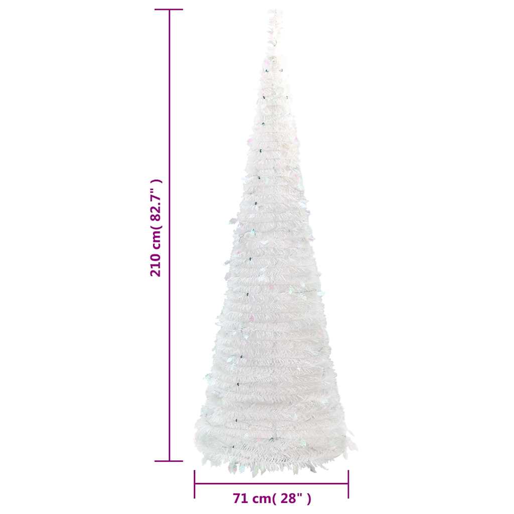 Pop-Up-Weihnachtsbaum Künstlich 200 Leds Weiß