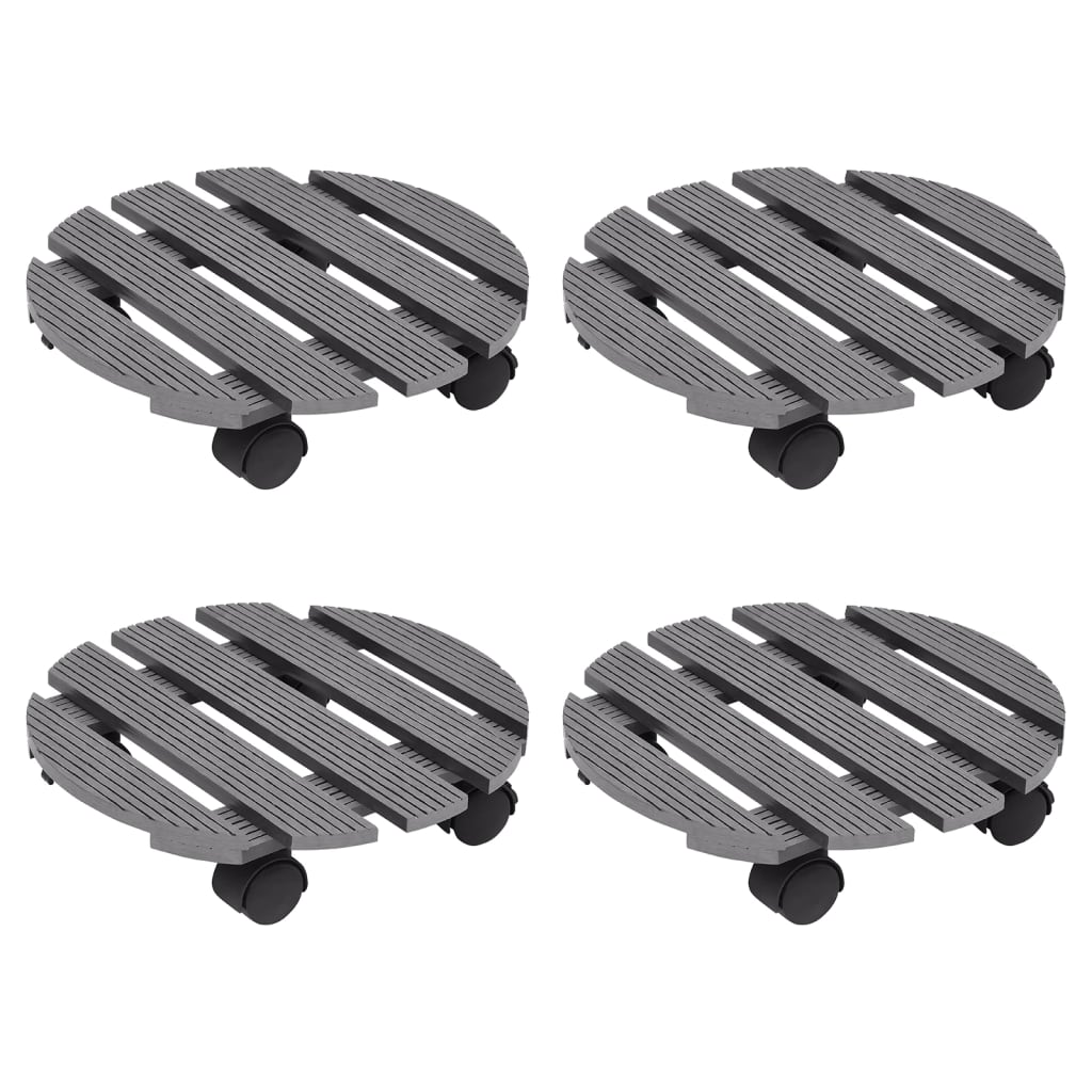 Pflanzenroller 2 Stk. 30X30X7,5 Cm Wpc