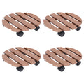 Pflanzenroller 2 Stk. 30X30X7,5 Cm Wpc