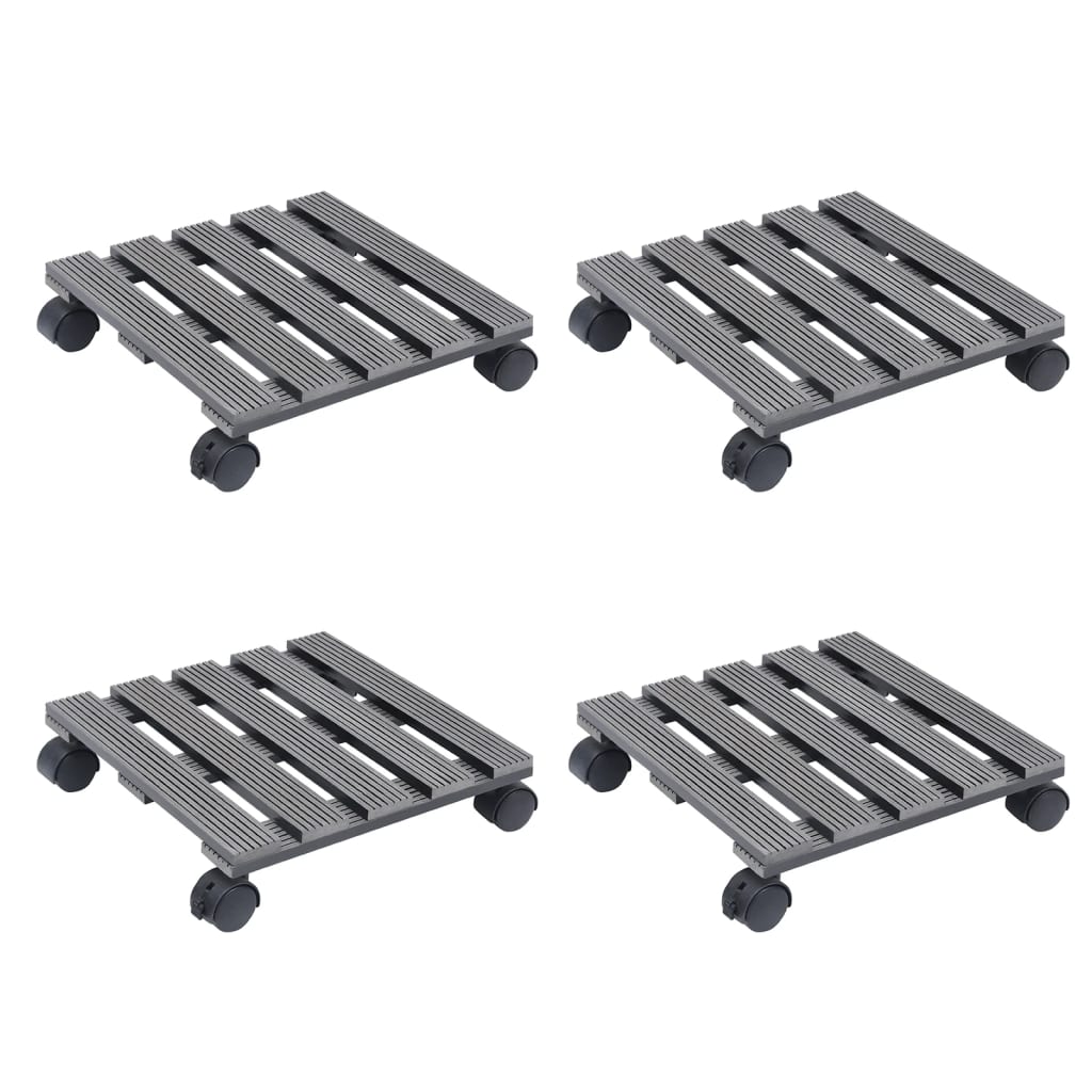 Pflanzenroller 2 Stk. 30X30X7,5 Cm Wpc