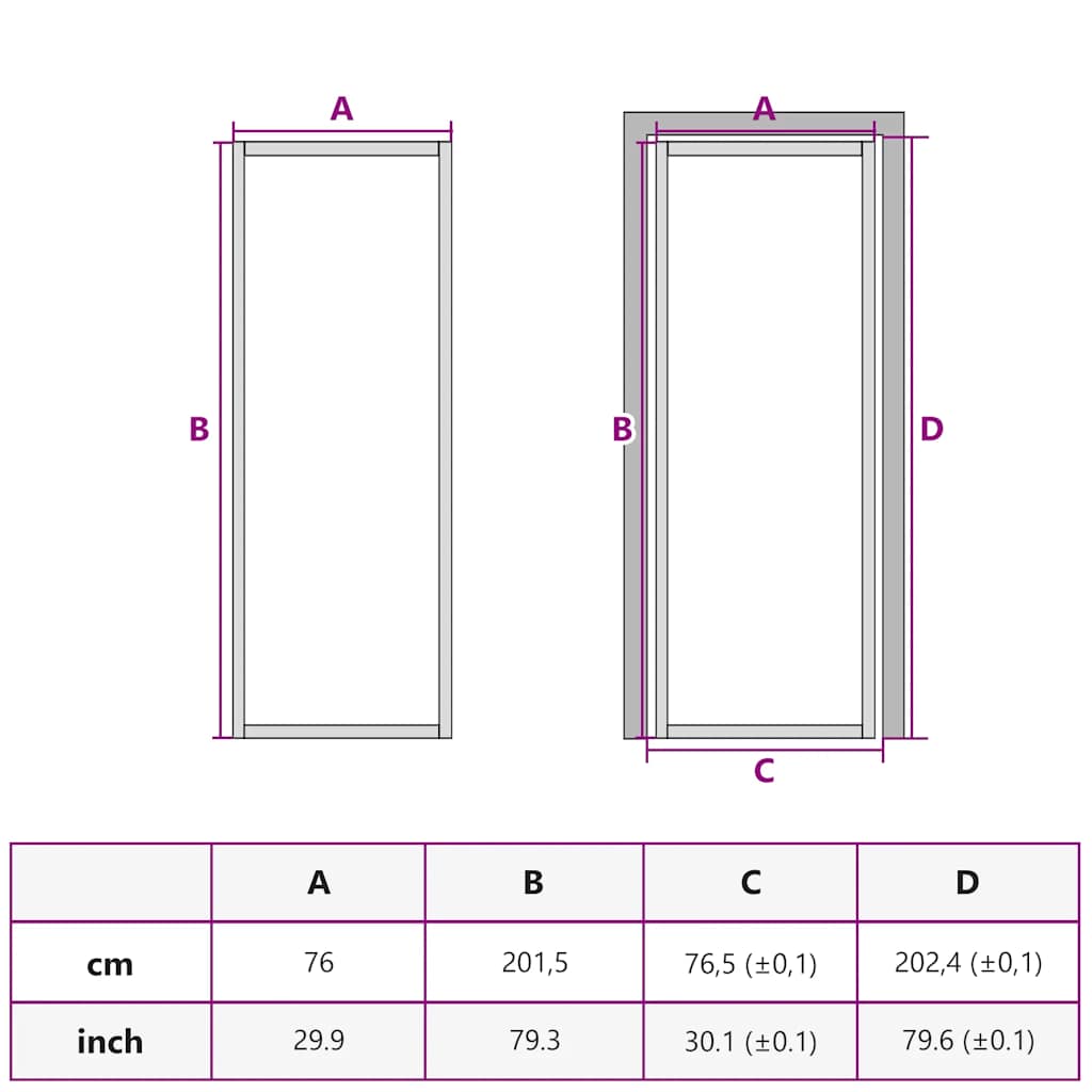 Innentür 76X201,5 Cm Schwarz Esg-Glas Und Aluminium Schwarz Und Dunkel-Transparent