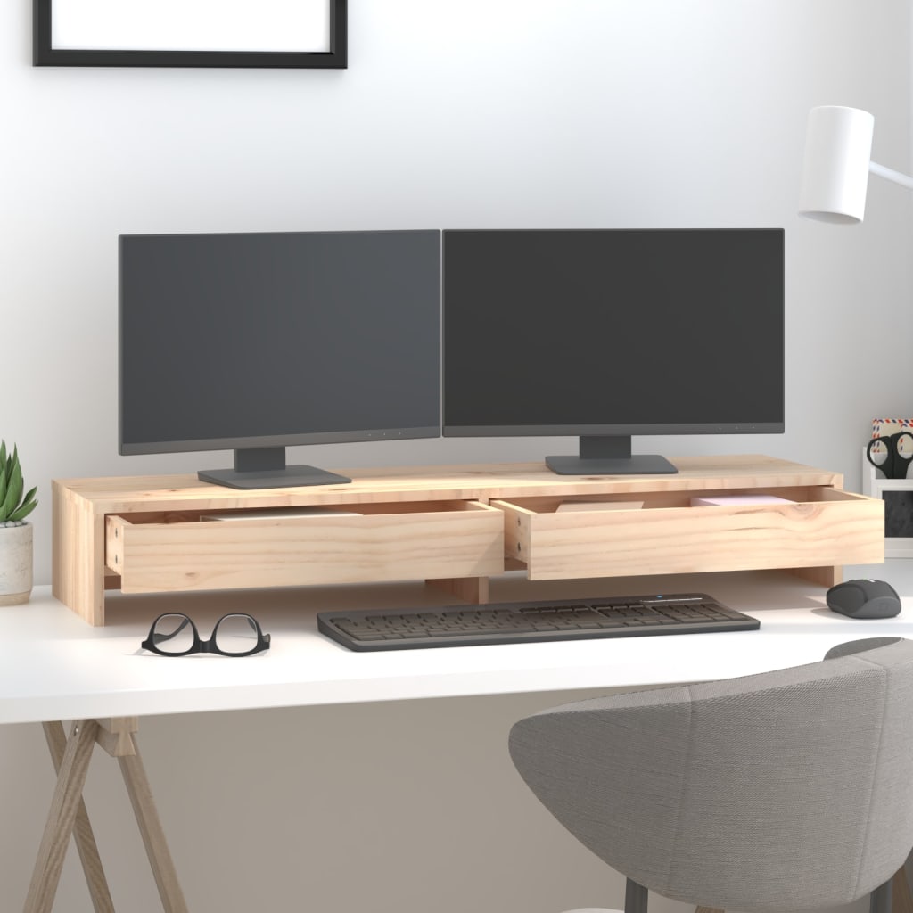 Monitorständer Massivholz Kiefer
