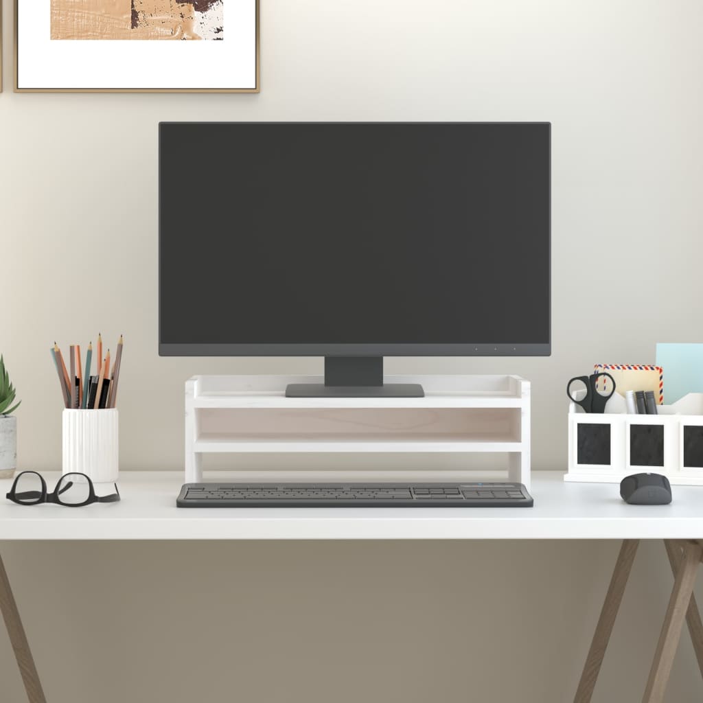 Monitorständer Massivholz Kiefer