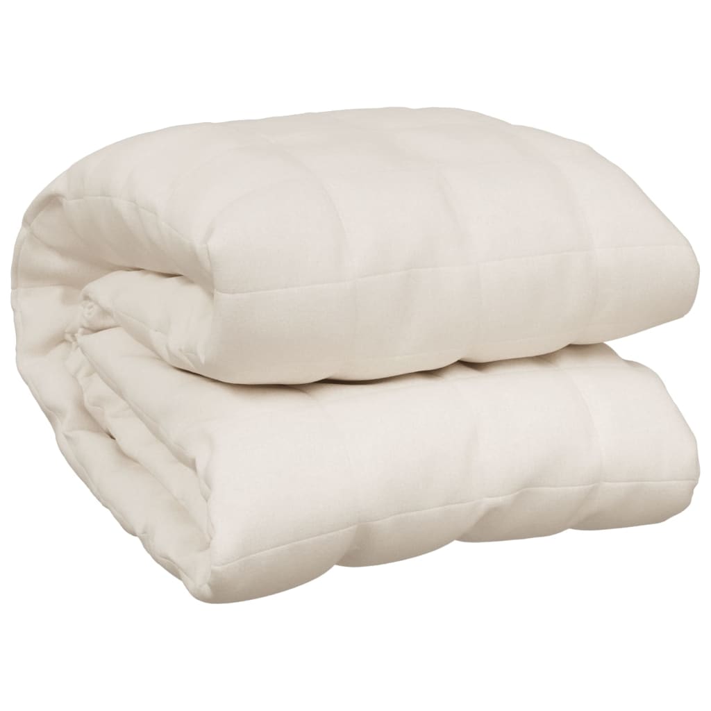 Gewichtsdecke Hell Stoff Creme