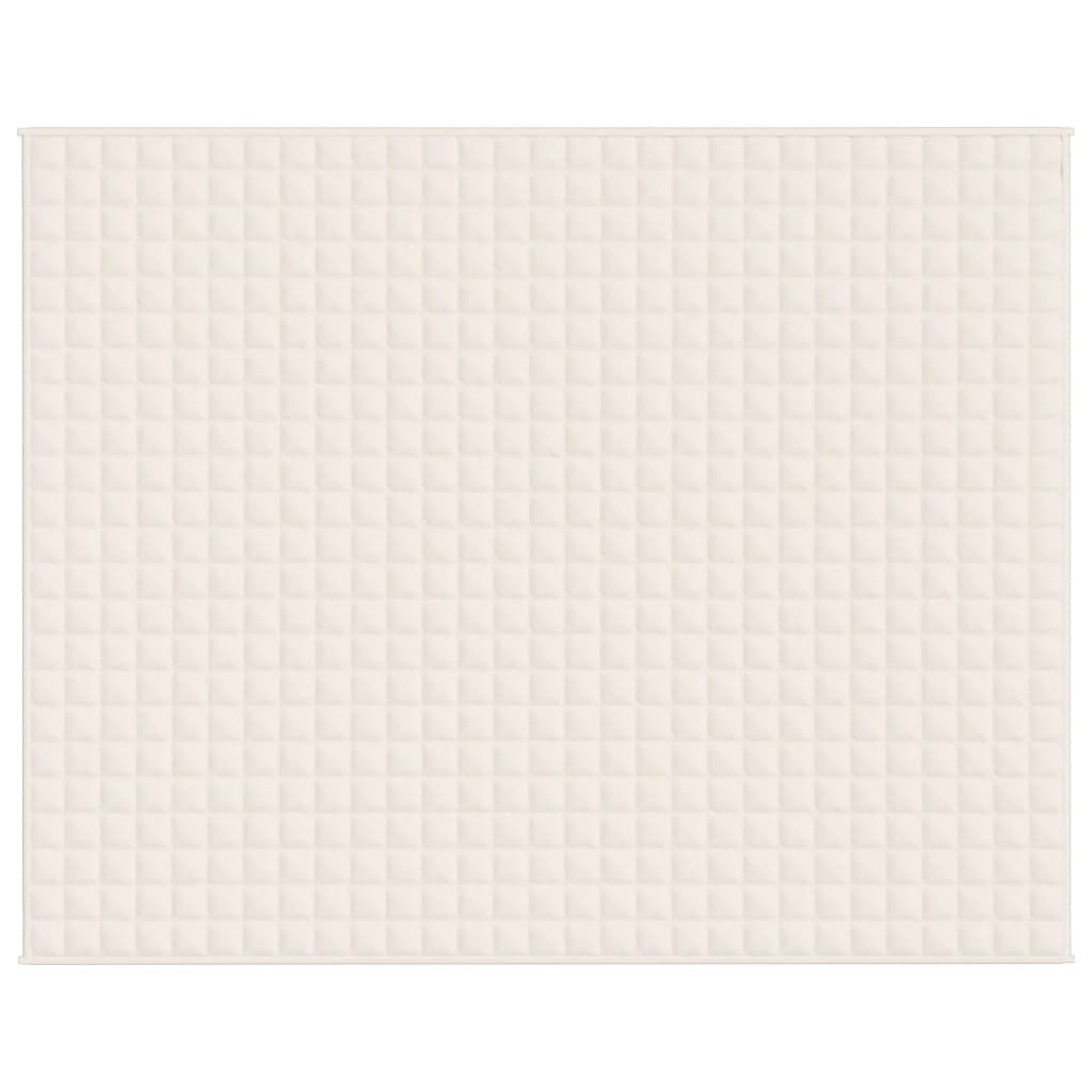 Gewichtsdecke Hell Stoff Creme