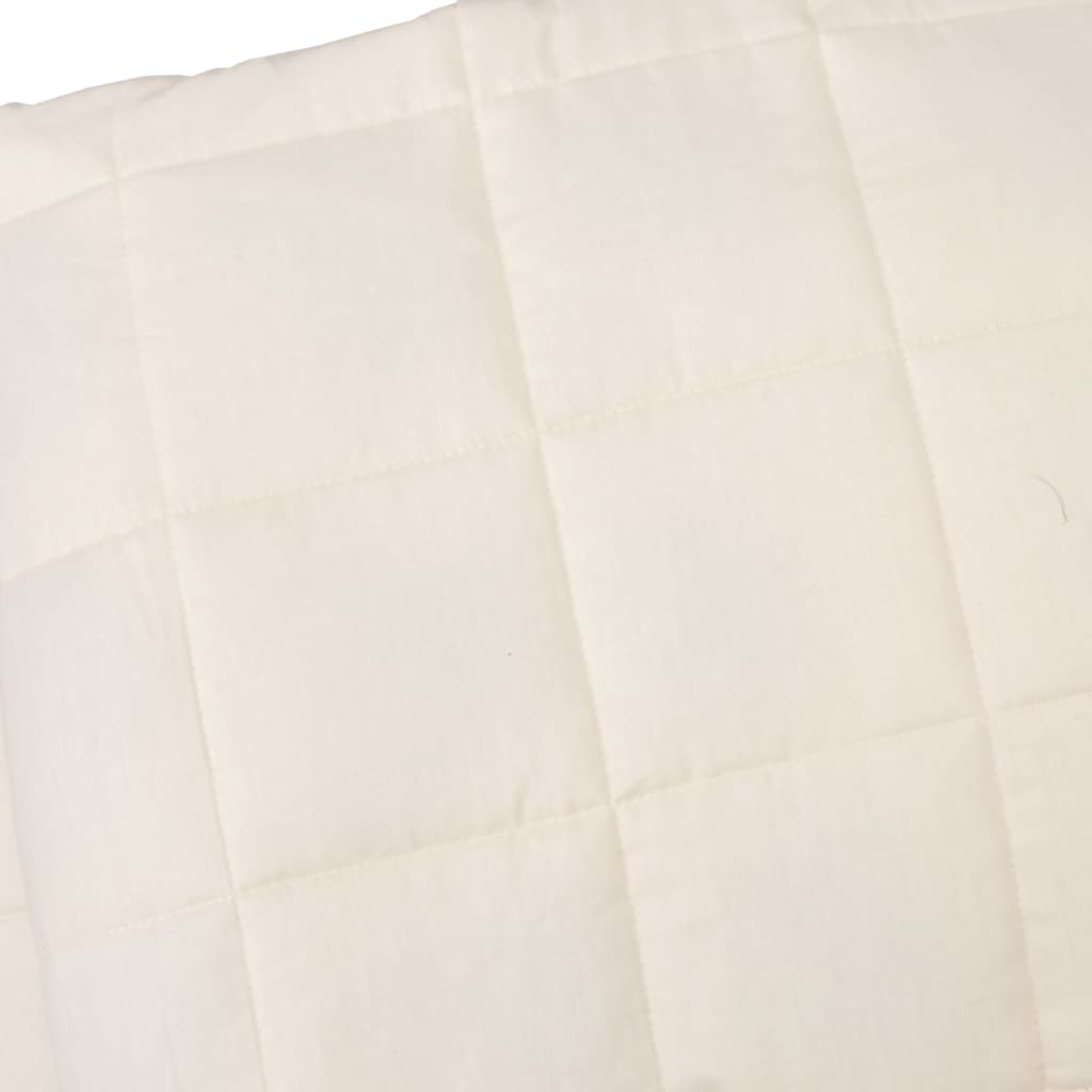 Gewichtsdecke Hell Stoff Creme