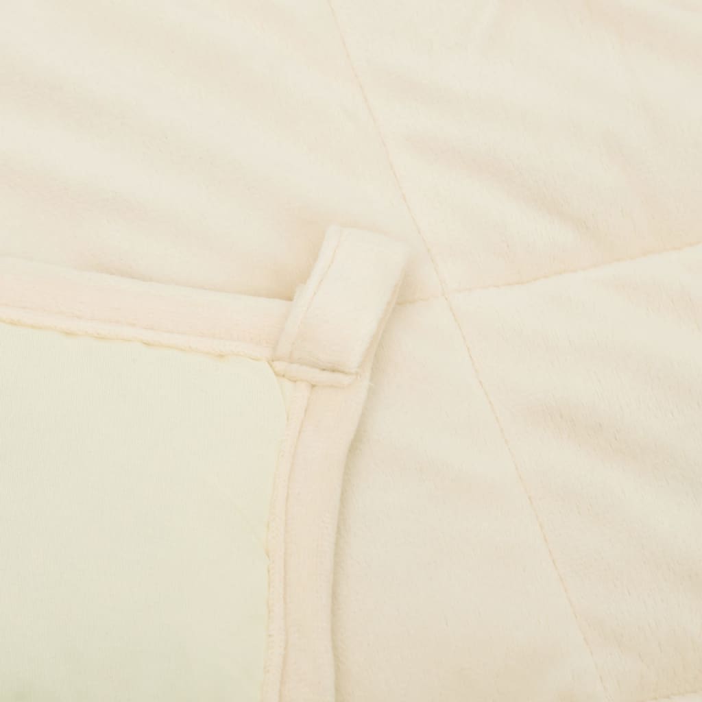 Gewichtsdecke Hell Stoff Creme