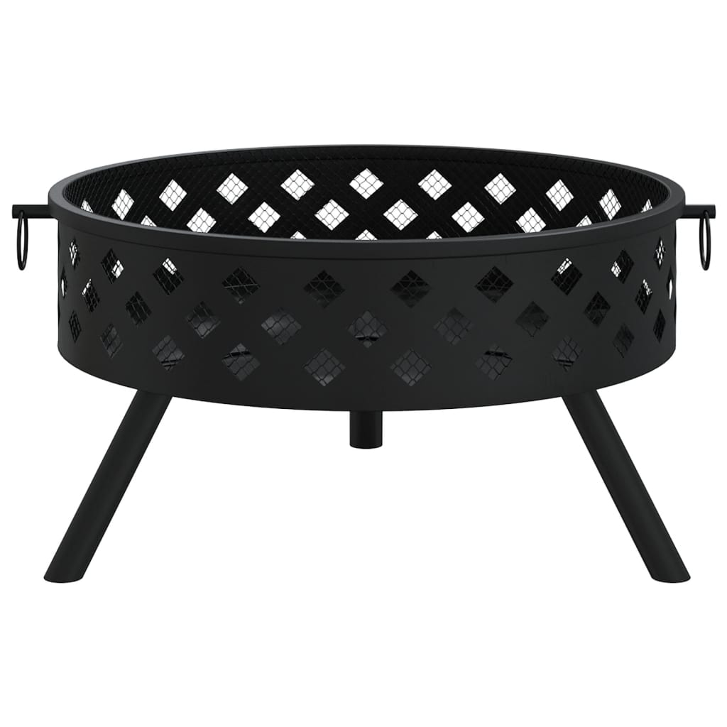 Feuerschale Mit Schürhaken 58 Cm Xxl Stahl