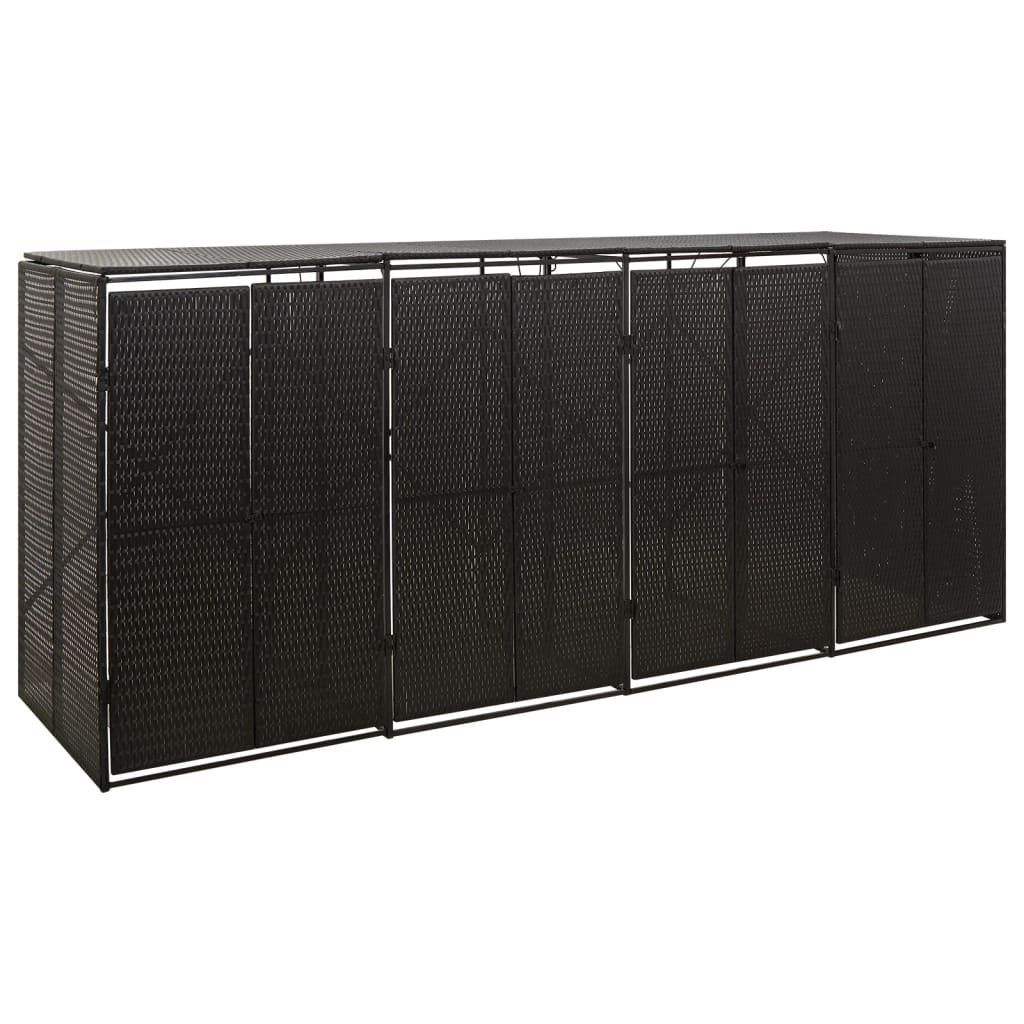 Mülltonnenbox Für 70X80X117 Cm Poly Rattan