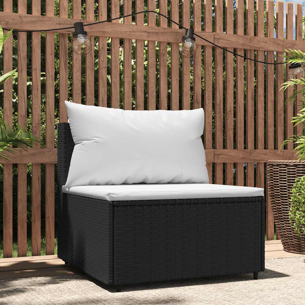 3-Tlg. Garten-Lounge-Set Mit Kissen Braun Poly Rattan