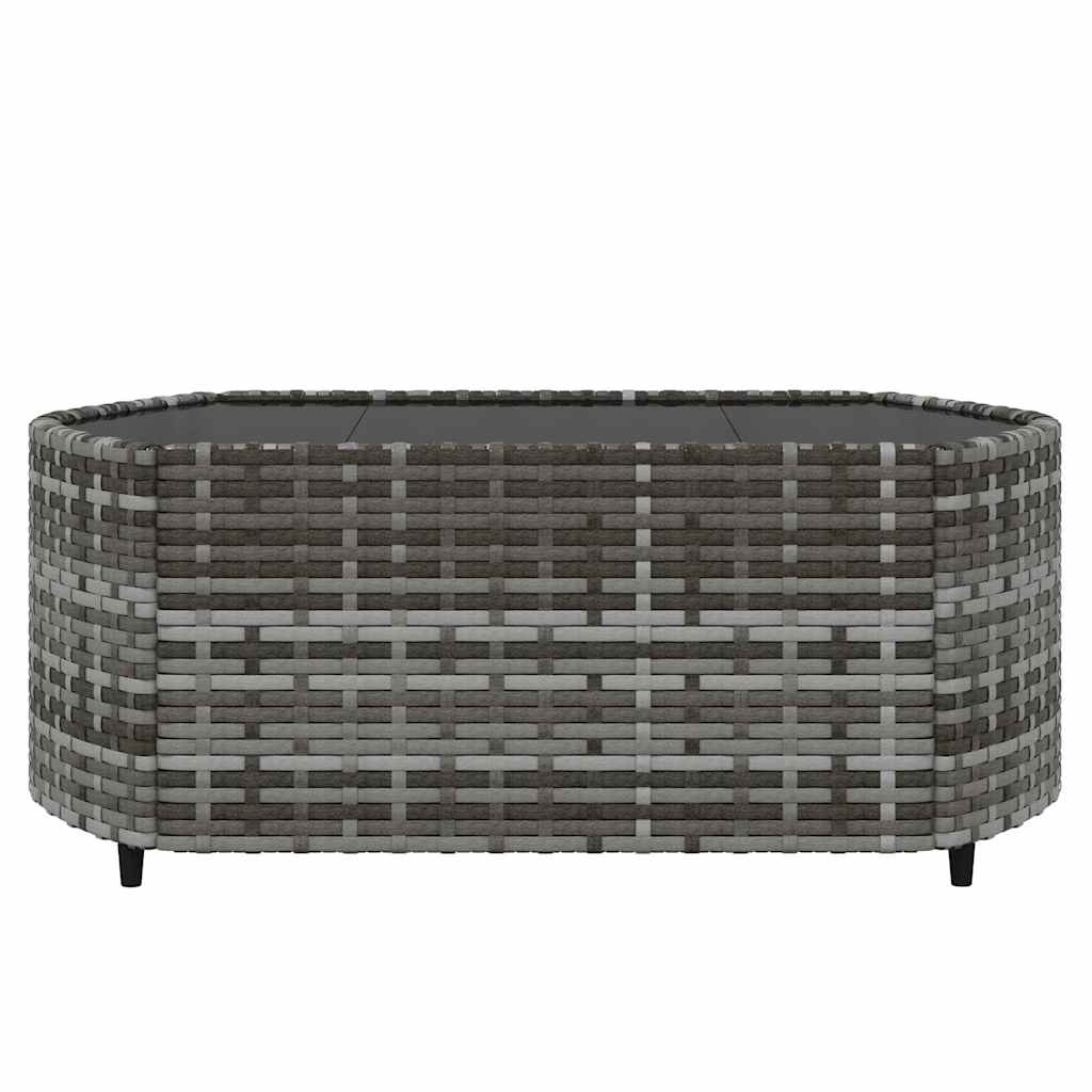 3-Tlg. Garten-Lounge-Set Mit Kissen Poly Rattan