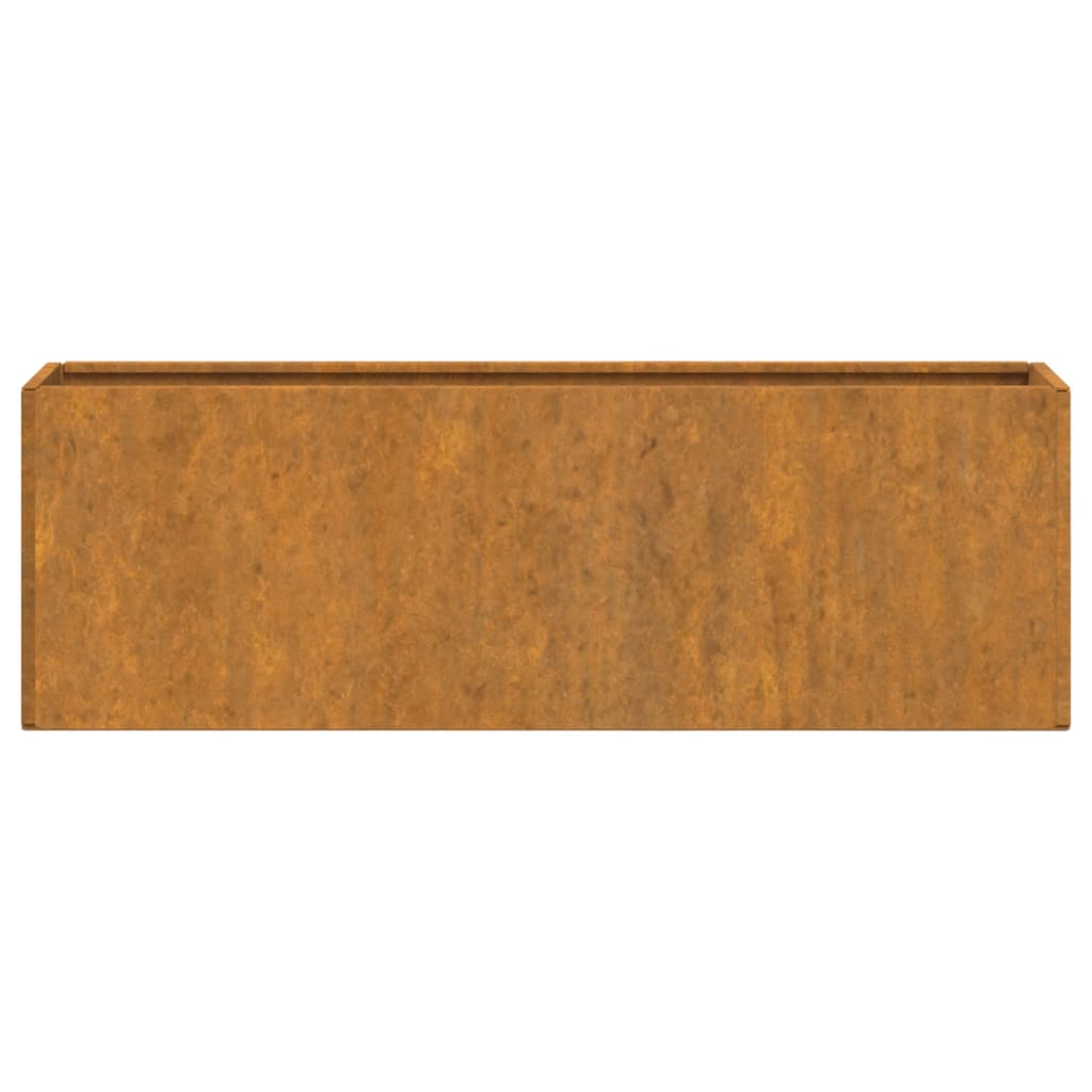 Wand-Pflanzkübel 2 Stk. Rostig Cortenstahl 53X10X17 Cm