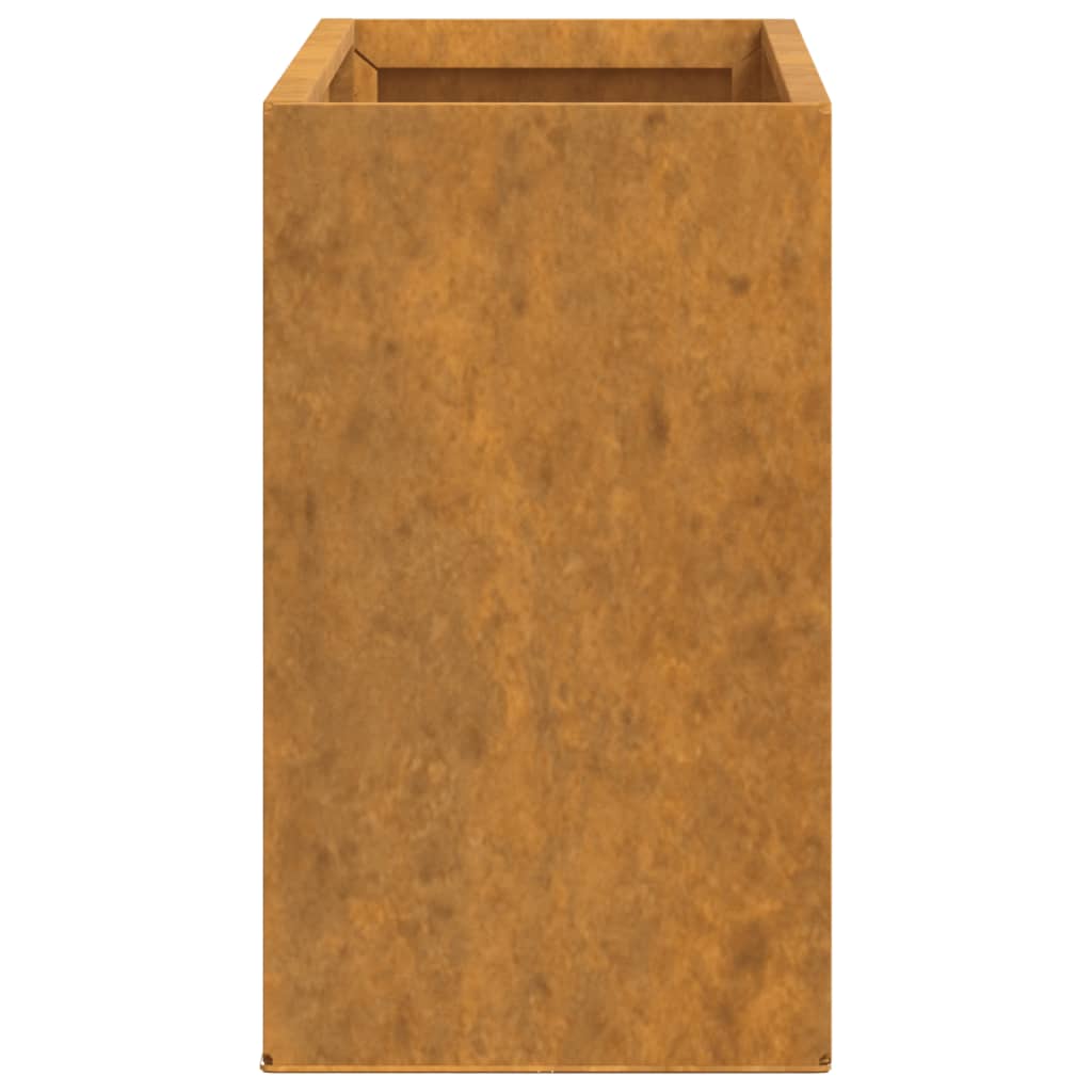 Wand-Pflanzkübel 2 Stk. Rostig Cortenstahl 53X10X17 Cm