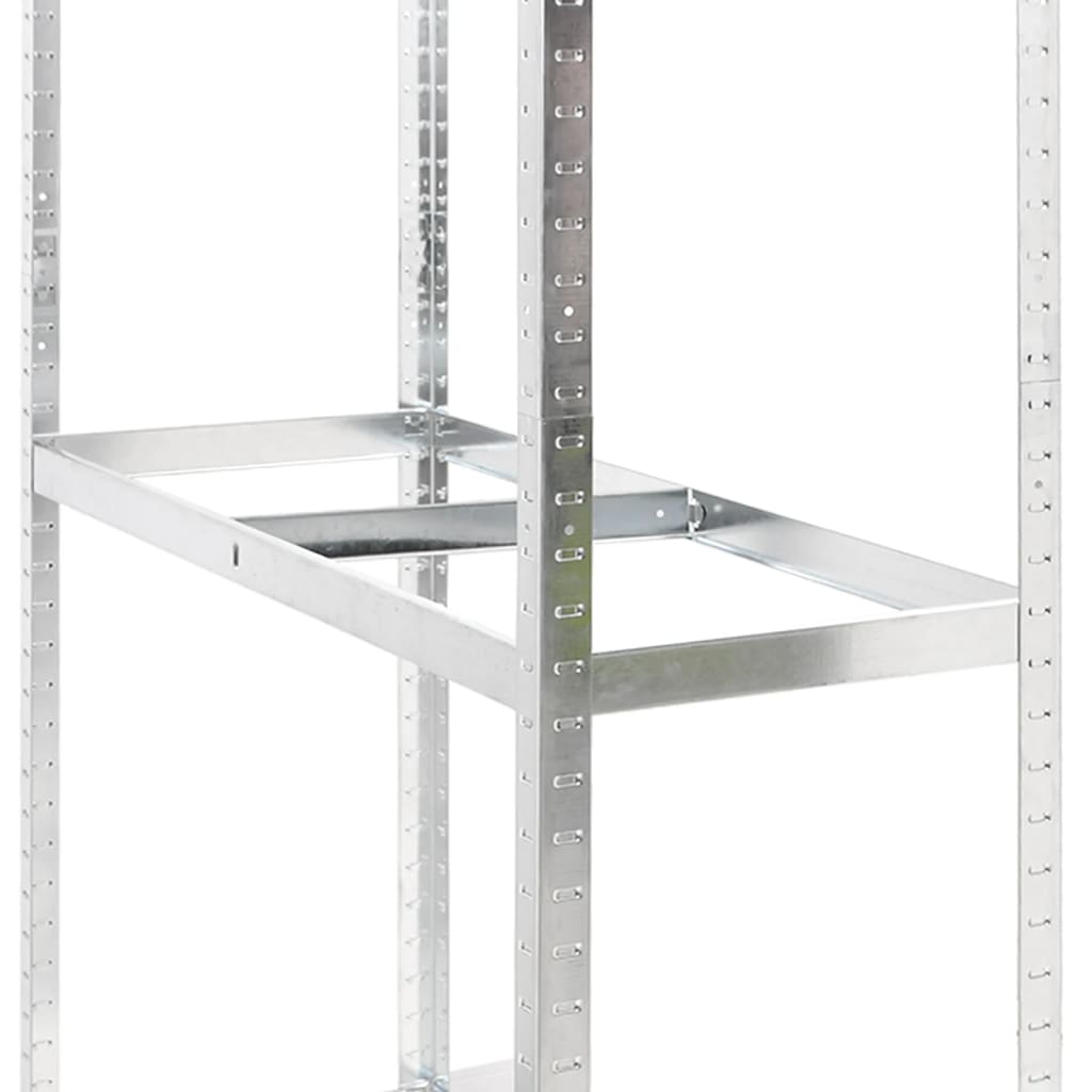 Reifenregale Mit 2 Böden 4 Stk. Silbern Stahl