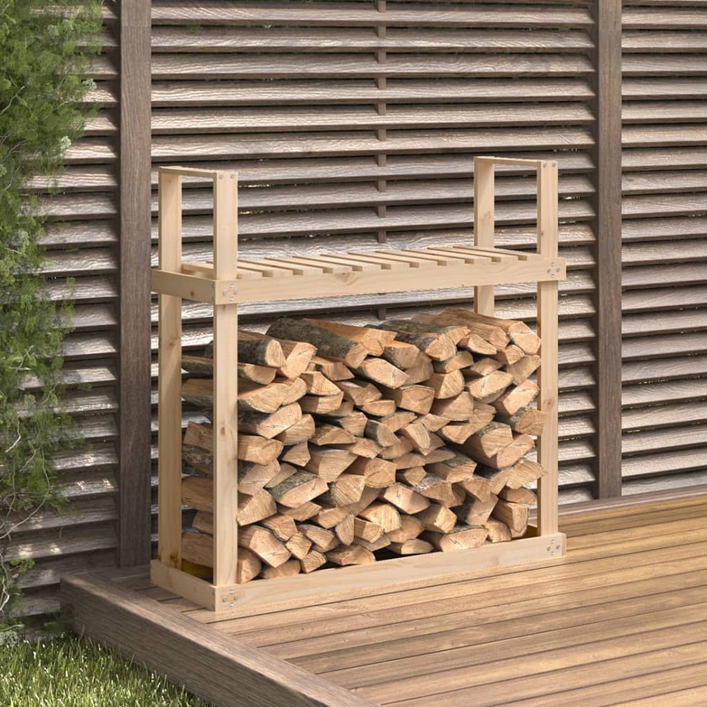 Kaminholzregal Honigbraun 110X35X108,5 Cm Massivholz Kiefer