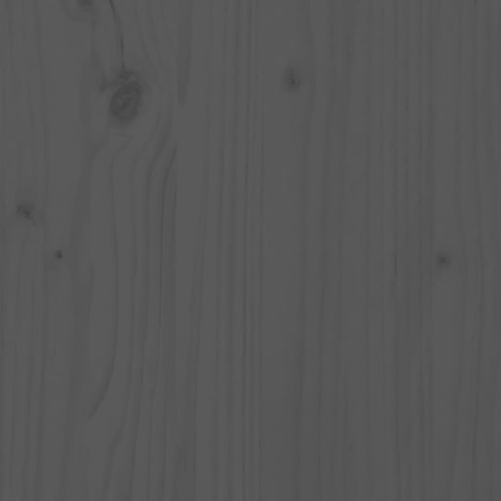 Pflanzkübel Grau Massivholz Kiefer