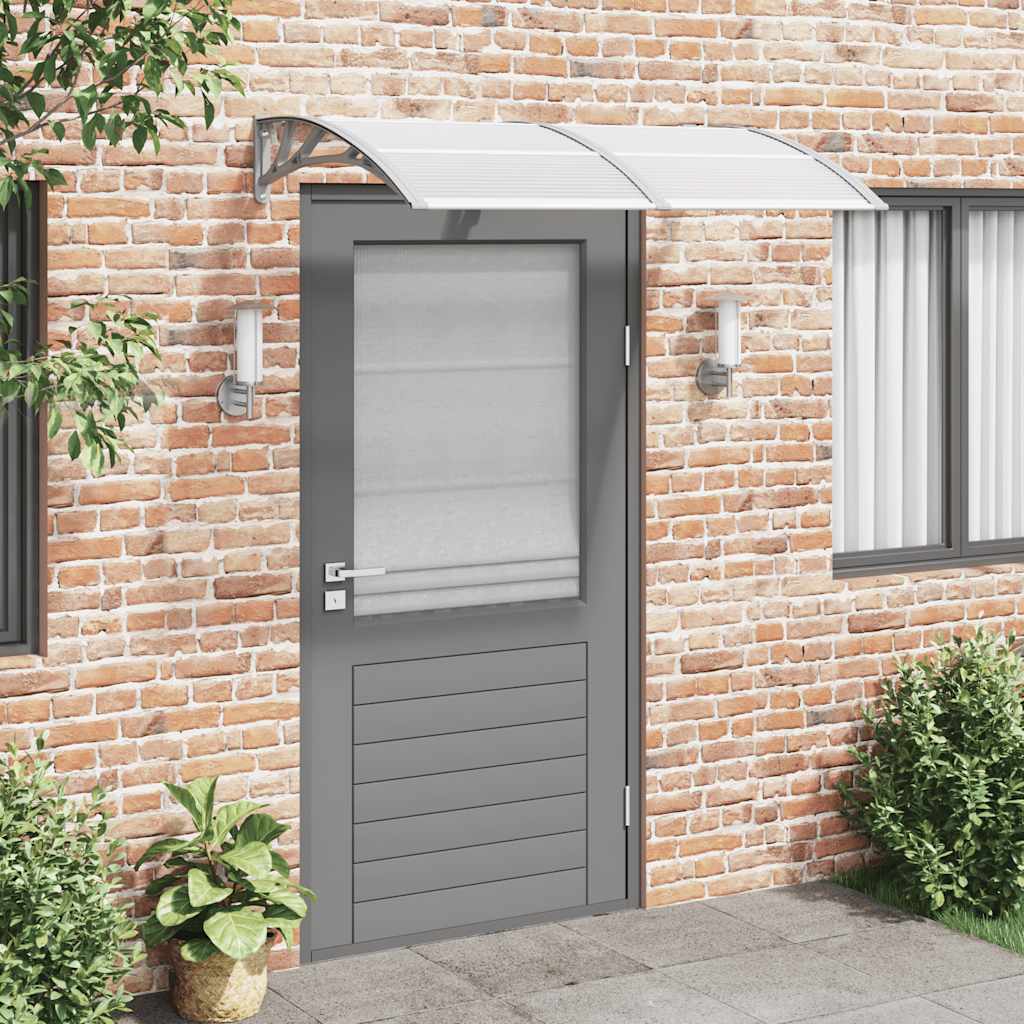 Türvordach Polycarbonat Grau