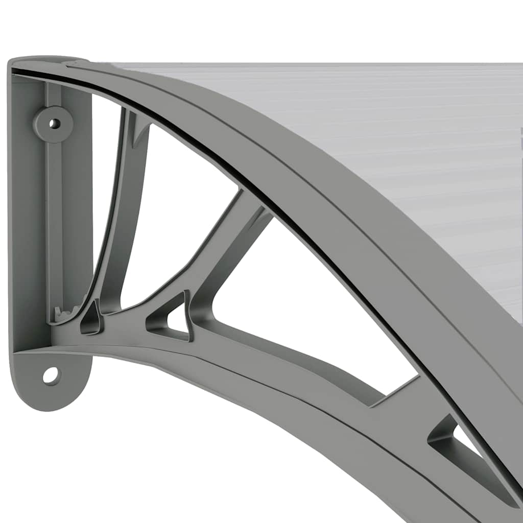 Türvordach Polycarbonat Grau