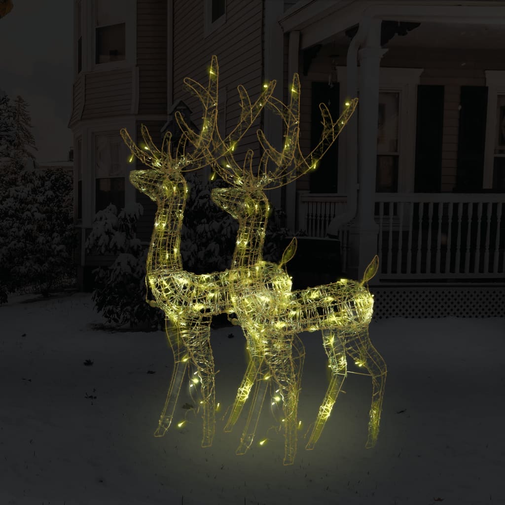 Led-Rentier Weihnachtsdeko 90 Leds Acryl Warmweiß