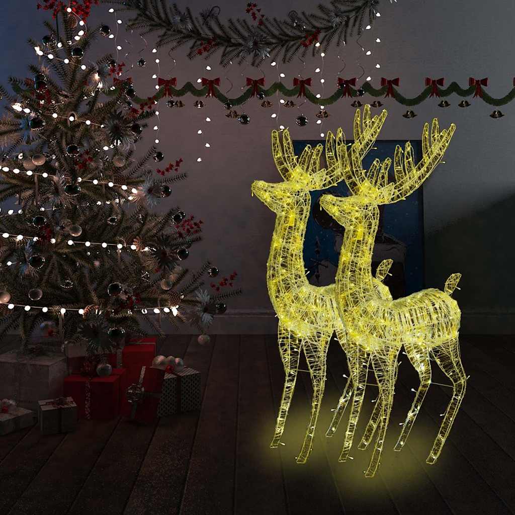 Led-Rentier Weihnachtsdeko 90 Leds Acryl Warmweiß