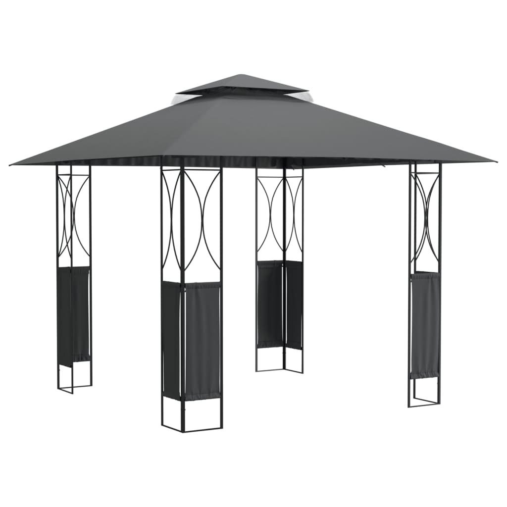 Pavillon Mit Dach Anthrazit Stahl