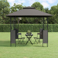 Pavillon Mit Dach Anthrazit Stahl