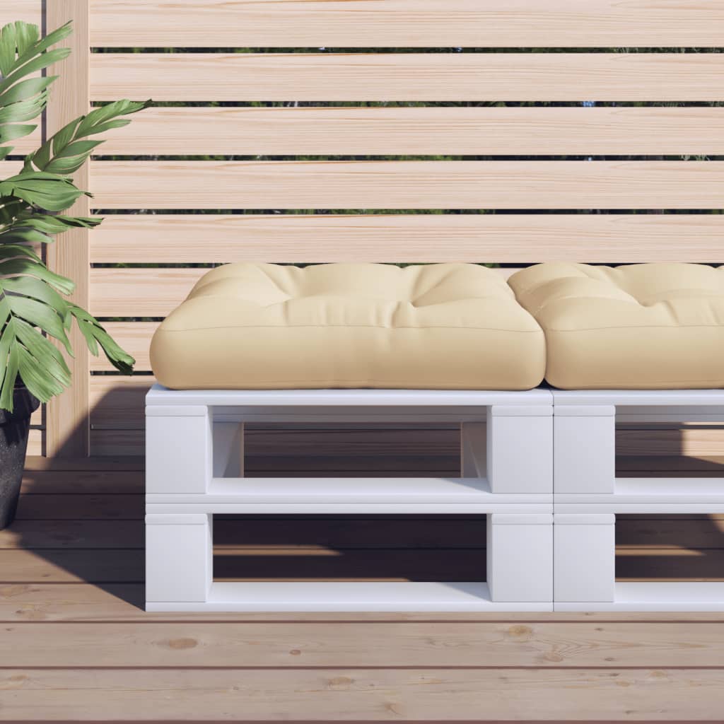 Palettenkissen Stoff Beige