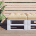 Palettenkissen Stoff Beige