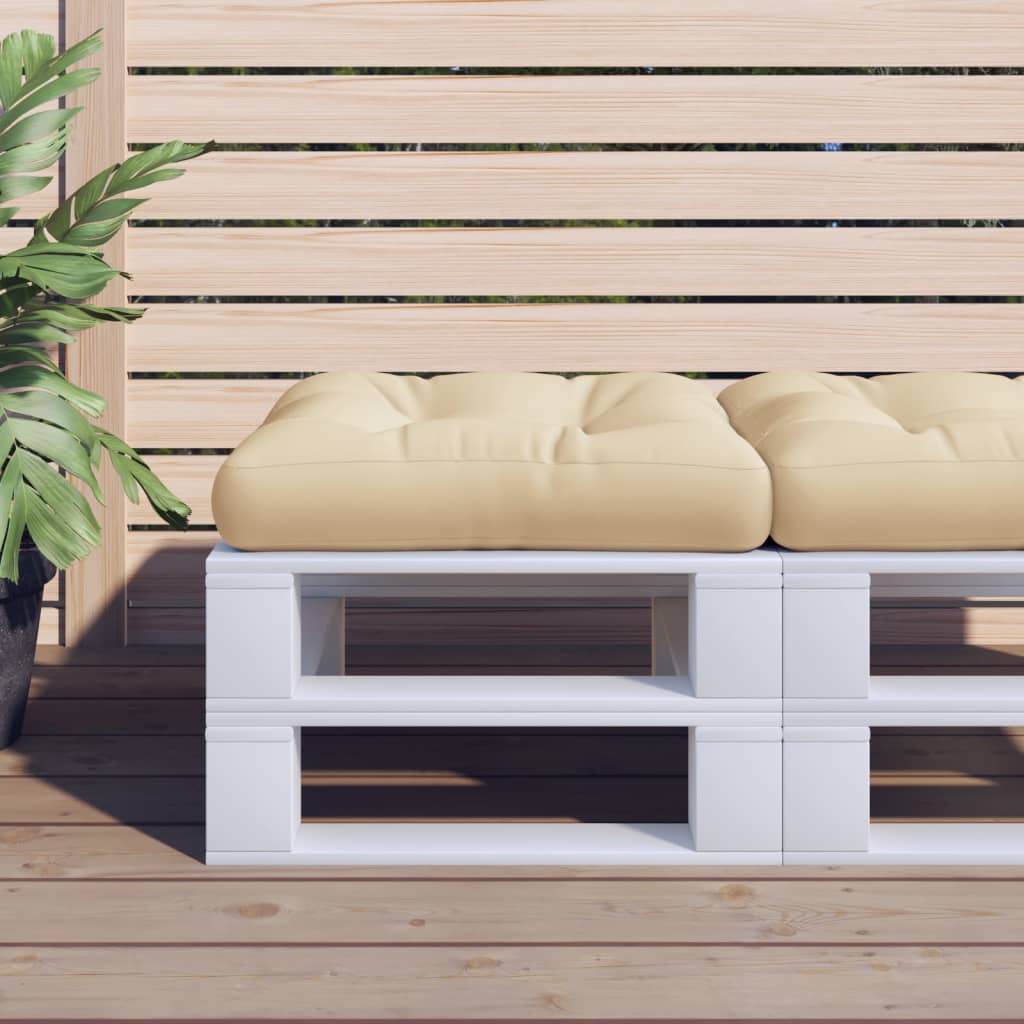 Palettenkissen Stoff Beige
