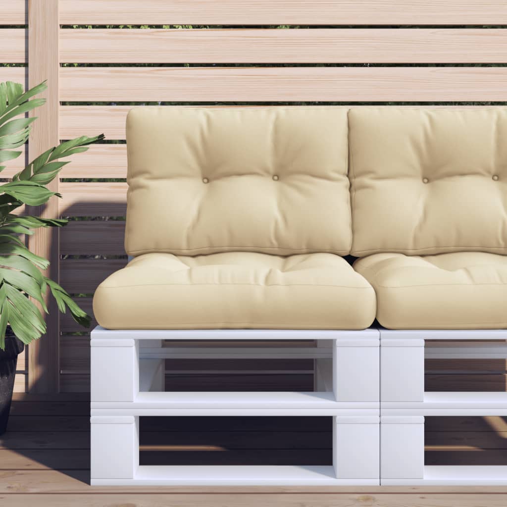 Palettenkissen Stoff Beige