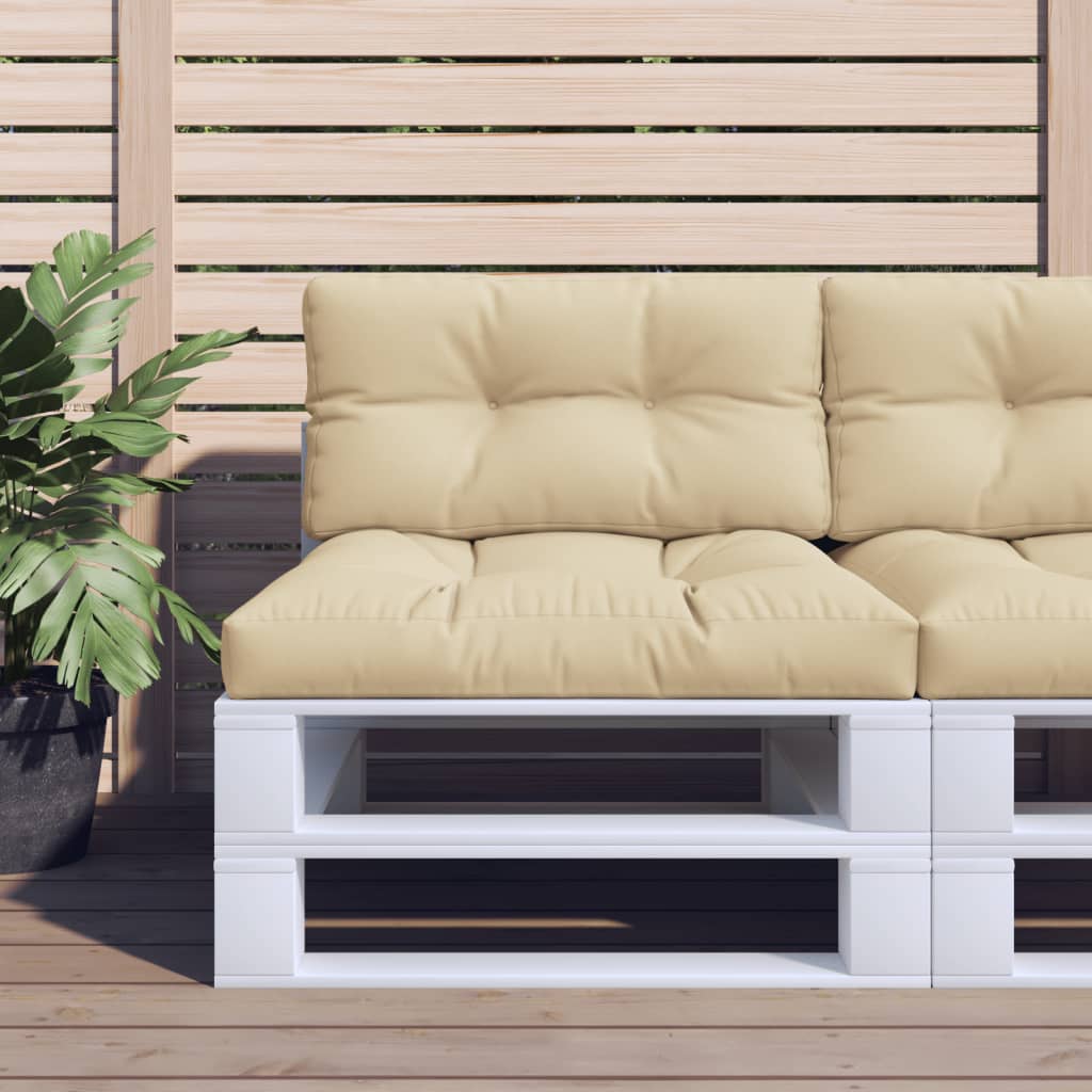 Palettenkissen Stoff Beige
