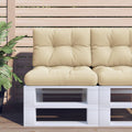 Palettenkissen 2-Tlg. Stoff Beige