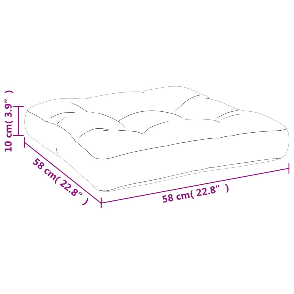 Palettenkissen 58X58X10 Cm Oxford-Gewebe