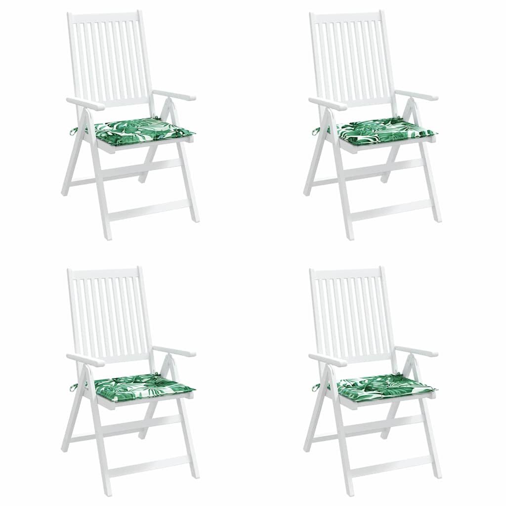 Stuhlkissen 4 Pcs Oxford-Stoff Blattmuster