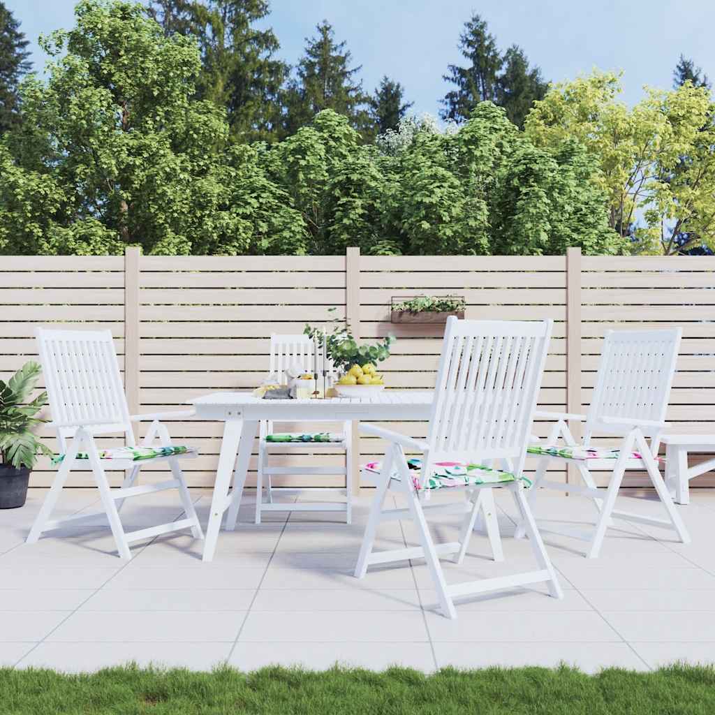 Gartenstuhl-Kissen 6 Stk. Stoff Mehrfarbig