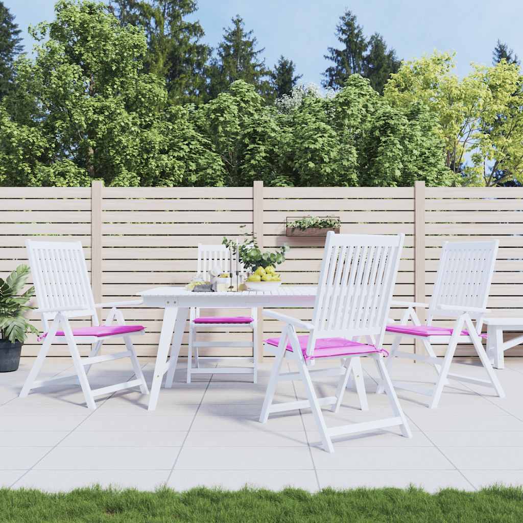Gartenstuhl-Kissen 6 Stk. Stoff Rosa