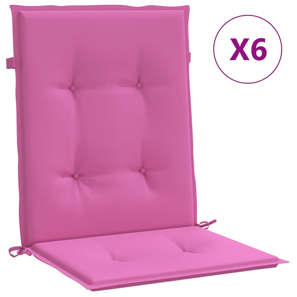 Niedriglehner-Auflagen 6 Stk. Stoff