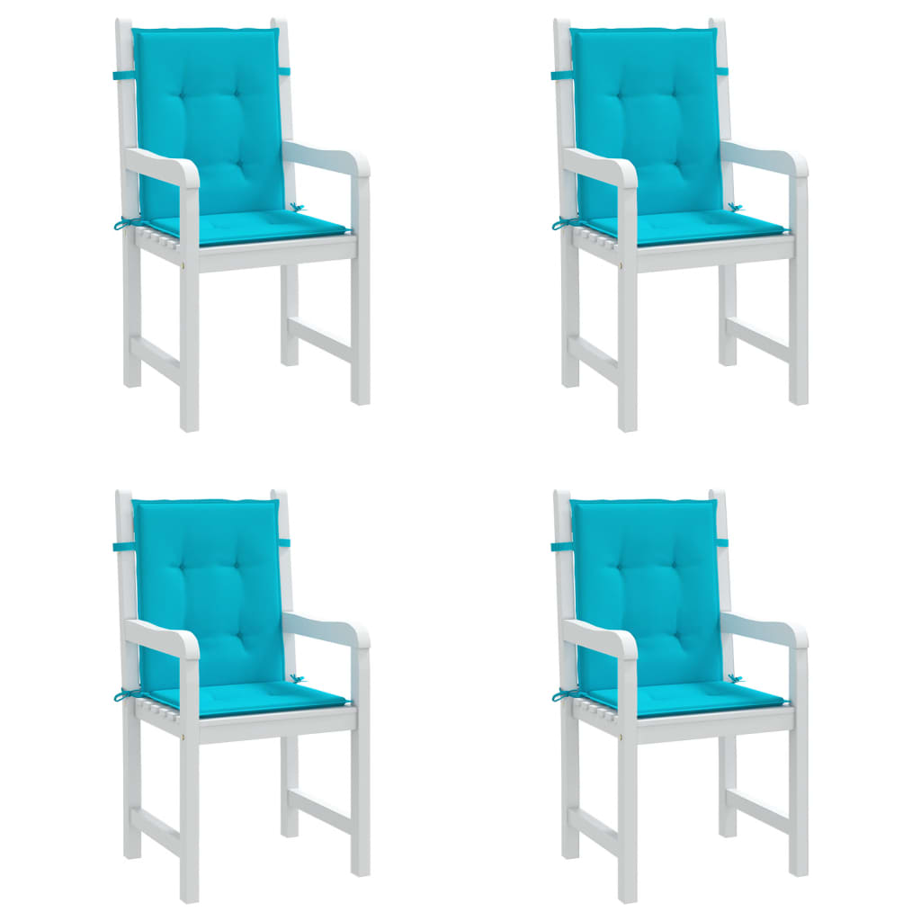 Niedriglehner-Auflagen 4 Stk. Stoff